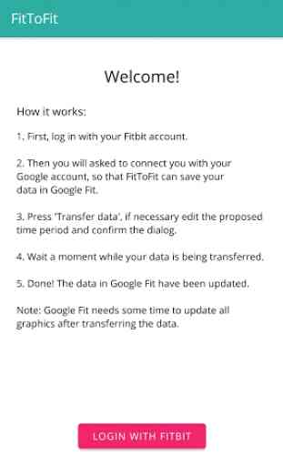 FitToFit - Fitbit to Google Fit 3