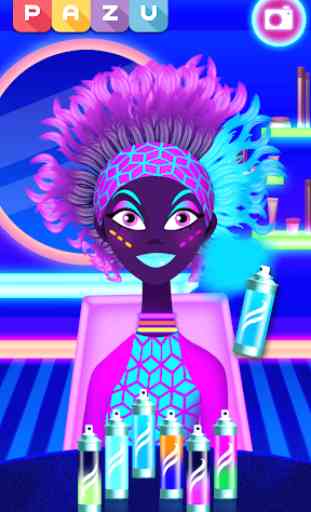 Girls Hair Salon Glow- Hair makeover game for kids 2