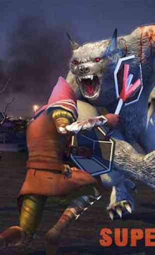 Hombre-lobo Monstruo Cazador 3D: Pie Grande Caza 3