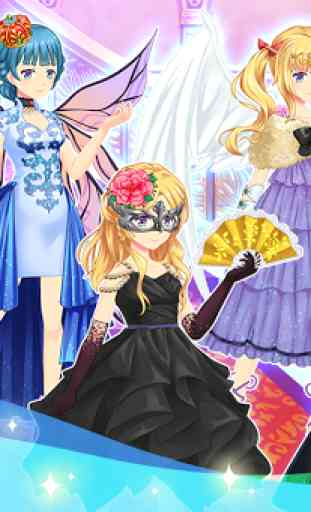 Juego de vestir princesa anime 1