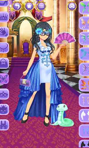 Juego de vestir princesa anime 4