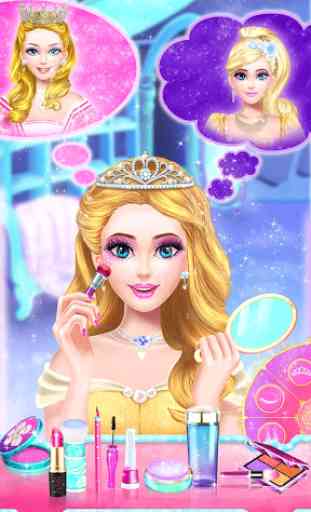 Juego de vestir y maquillaje : princesas 1