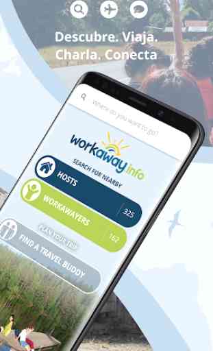 La aplicación oficial de Workaway para viajeros 2