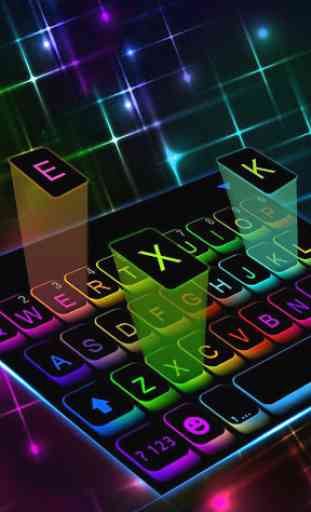Led Colorful Tema de teclado 1