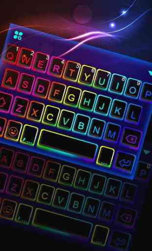 Led Neon Color Tema de teclado 1