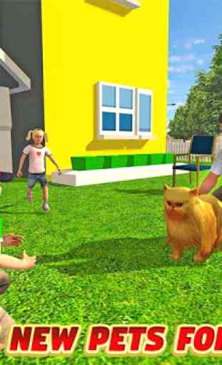 papá virtual: familia feliz 3D 3