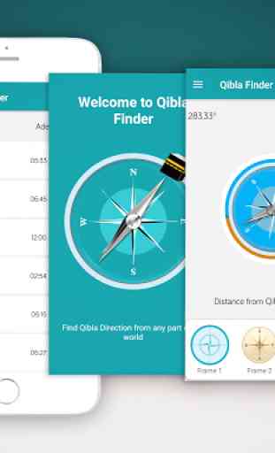 Qibla Finder - Find Qibla Direction & Prayer Times 1