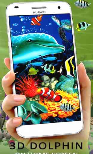 Realista 3D Koi Fish Aquarium Wallpaper App 1