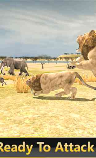 Safari león salvaje simulador 3d 2