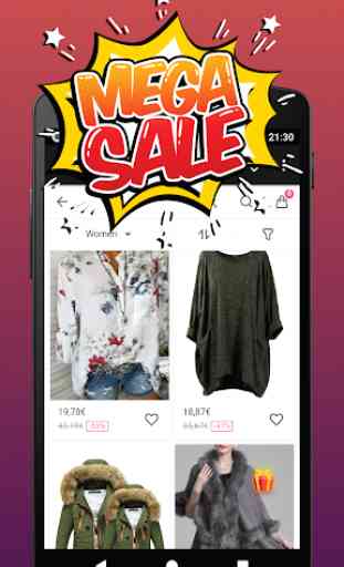 SALE - Aplicación barata de compras de ropa 1
