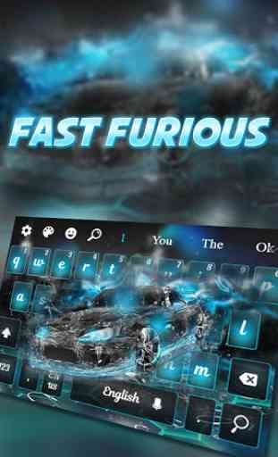 Tema Fast Furious Keyboard 1