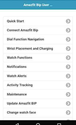 User guide for Amazfit Bip 1