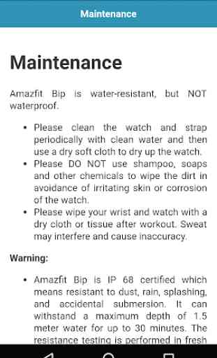 User guide for Amazfit Bip 4
