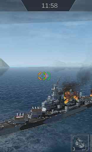 World War Battleship- Asalto Armada de disparos 1