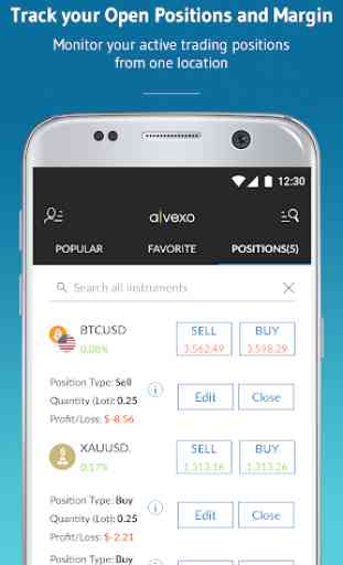 Alvexo: app de CFD de divisas y acciones en línea 3