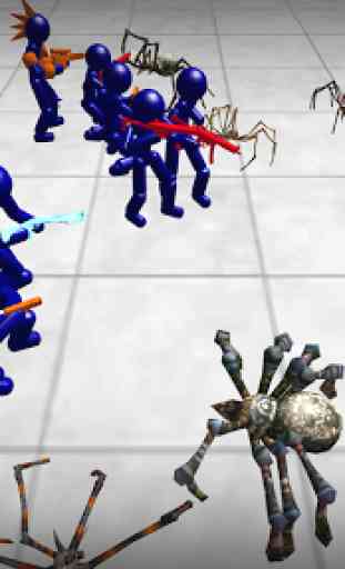 Battle Simulator: arañas y Stickman 2