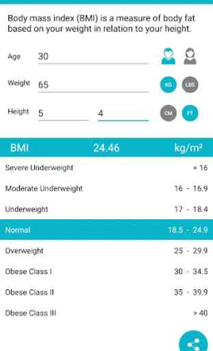 BMI Calculator & Ideal Weight - Calorie Calculator 3