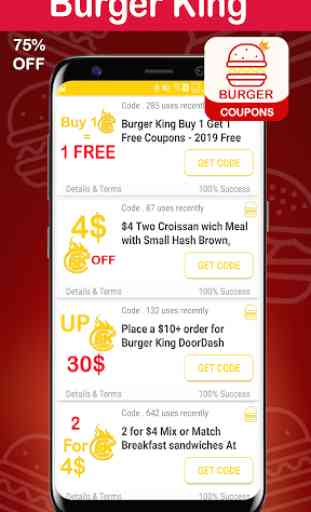 Cupones para Burger King - Código de Smart Food  2