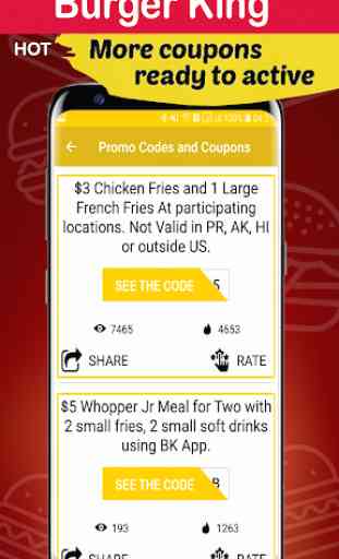 Cupones para Burger King - Código de Smart Food  3
