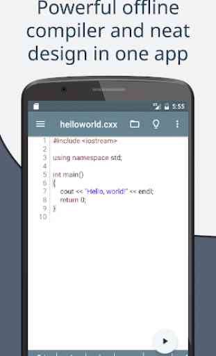 Cxxdroid - C++ compiler IDE for mobile development 1