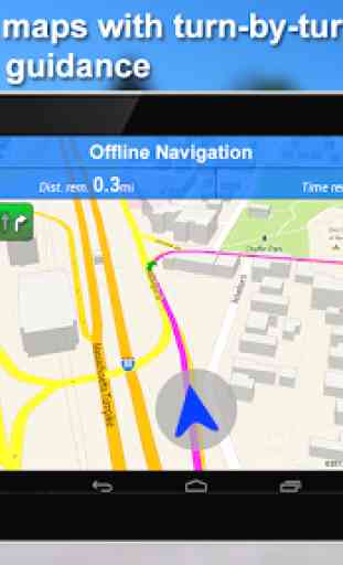 desconectado navegación manejo & GPS ruta mapas 3