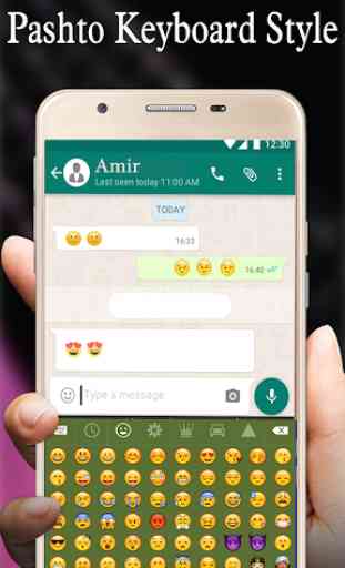 Easy Pashto & Urdu Keyboard with Cute Emojis 3