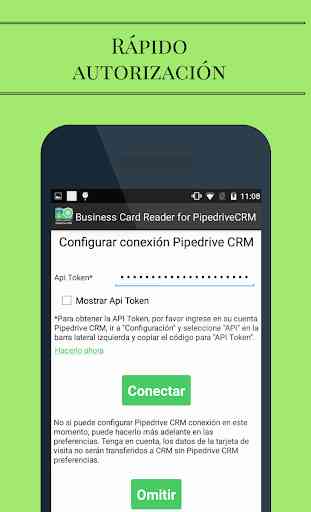 Escáner de tarjetas de negocios Pipedrive CRM 2
