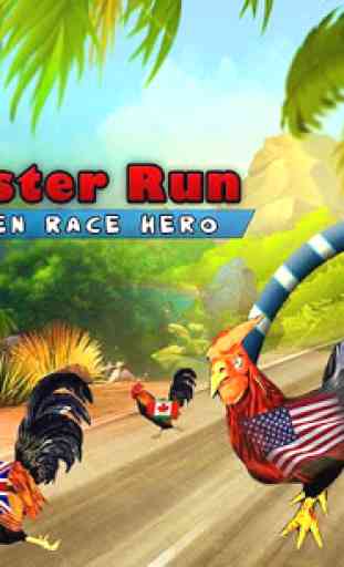 Farm Rooster Run- Angry Chicken Race Hero 1