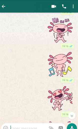 Happy Axolotl Stickers 1