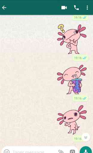 Happy Axolotl Stickers 3
