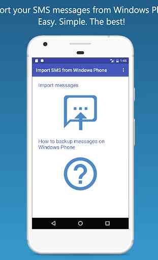 Import SMS from Windows Phone 1