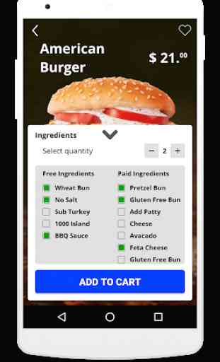 King Burger delivery app 2