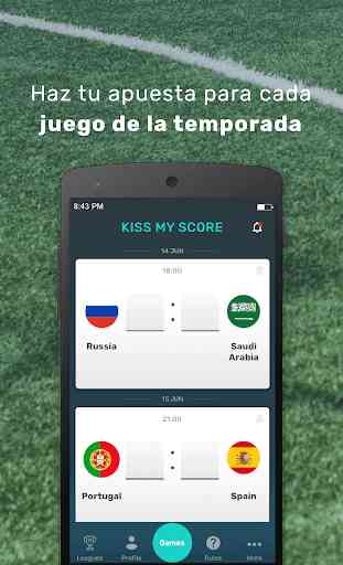 Kiss my Score | La aplicación número 1 de la porra 2