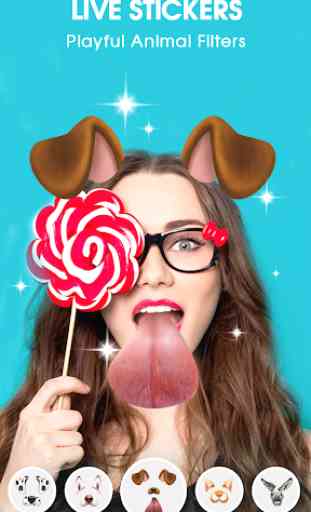 Live Face Sticker – Sweet Filter with Live Camera 1