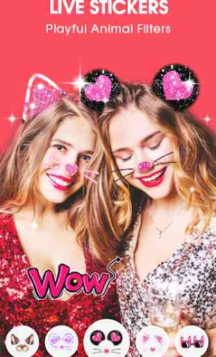 Live Face Sticker – Sweet Filter with Live Camera 3