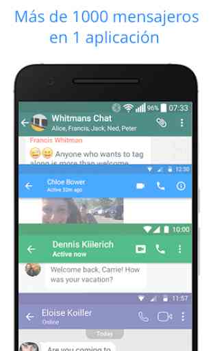 Messenger para mensajes de texto, vídeo chat y más 1