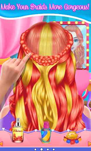 Moda de trenzas peinados Salón-juegos de niñas 3
