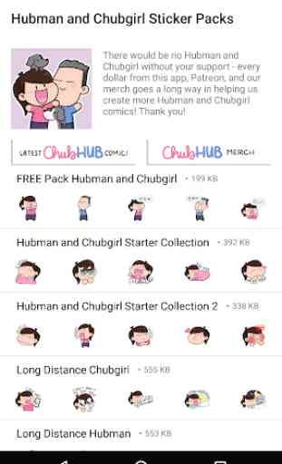 Official Hubman and Chubgirl Stickers for Whatsapp 1