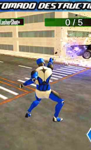 Policía héroe velocidad del robot: Juegos de robot 4