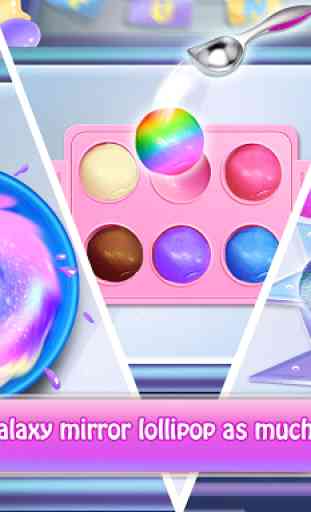 Rainbow Galaxy Mirror Desserts Maker Cooking Games 3