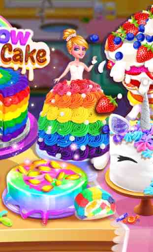 Rainbow Unicorn Cake Maker:Juegos de cocina gratis 1