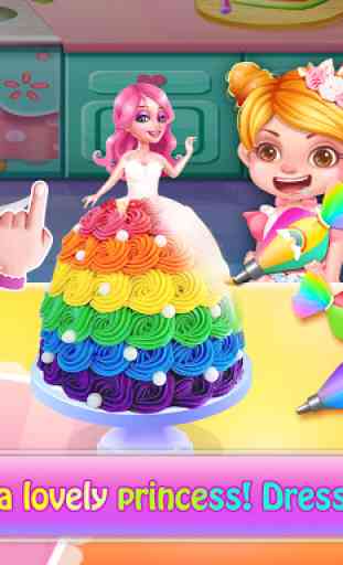Rainbow Unicorn Cake Maker:Juegos de cocina gratis 3