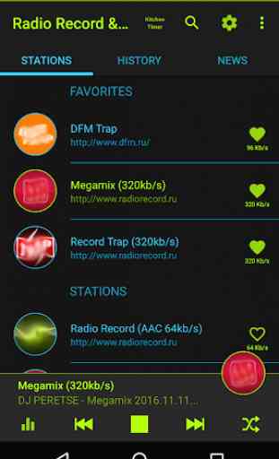 Record, Europa, Nashe Unofficial radio app 1