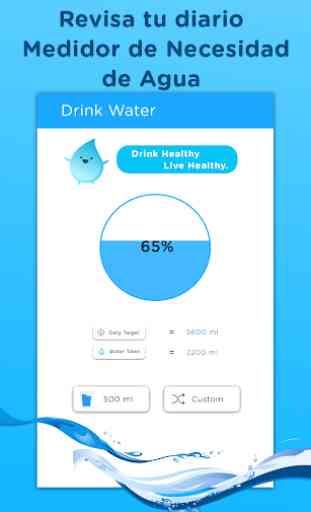 Recordatorio de bebida diaria de agua: rastreador 1