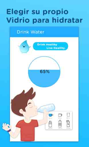 Recordatorio de bebida diaria de agua: rastreador 2