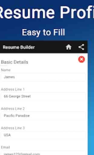 Resume builder Free CV maker templates formats app 2