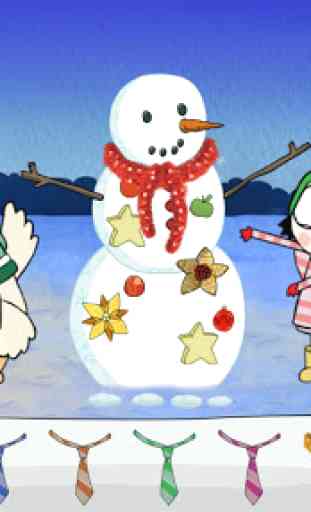 Sarah & Duck: Build a Snowman 4