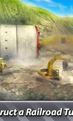 Simulador de construcción de túnel ferroviario 1
