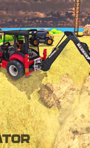 Simulador de excavadora de arena: grúa de superfic 3