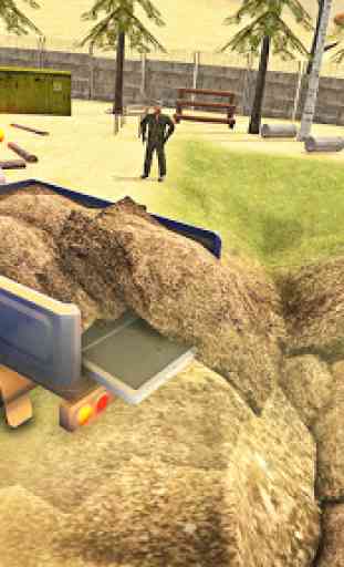 Simulador de excavadora de arena: grúa de superfic 4